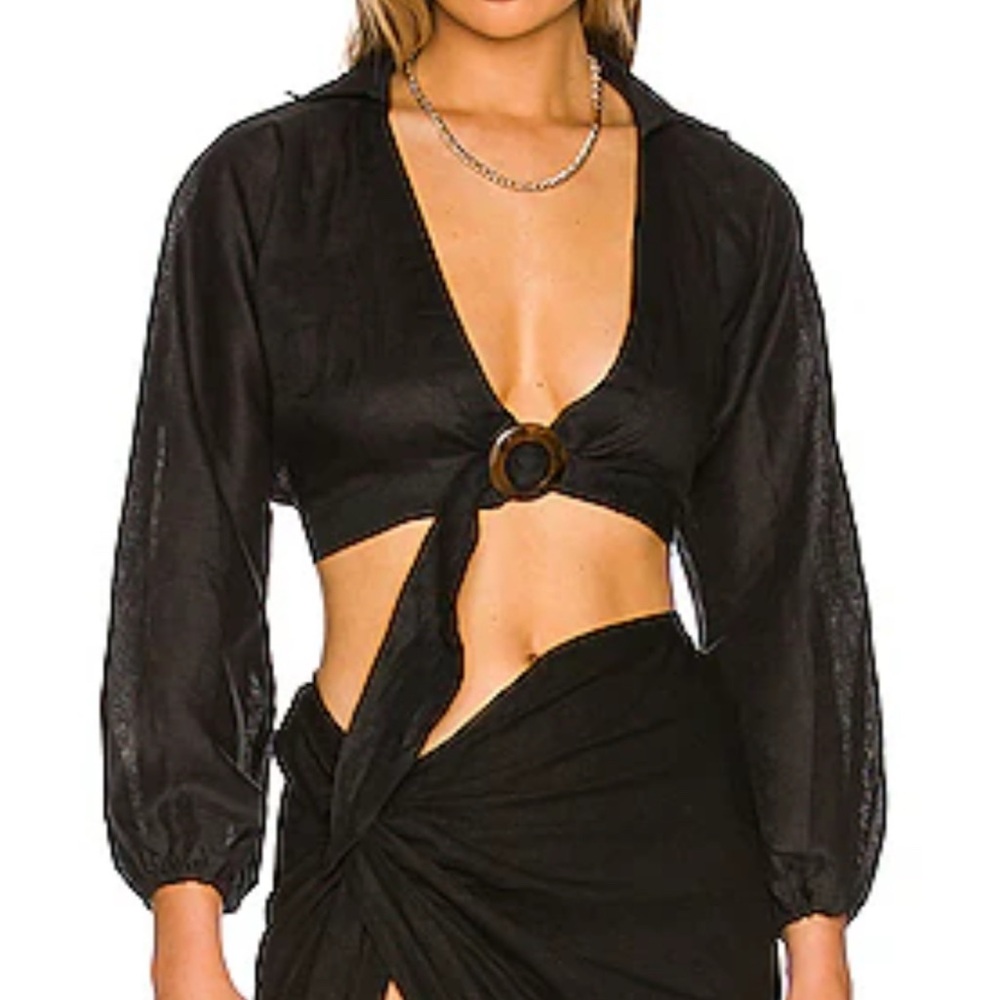 Lovers and Friends linen top, NWT